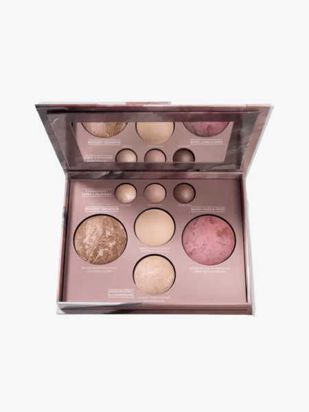 Laura Geller Best of the Best Baked Palette in branded component on a light gray background